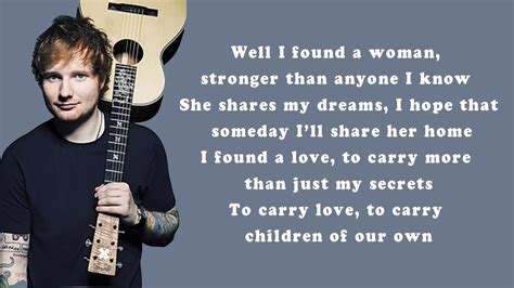 lyrics for perfect ed sheeran